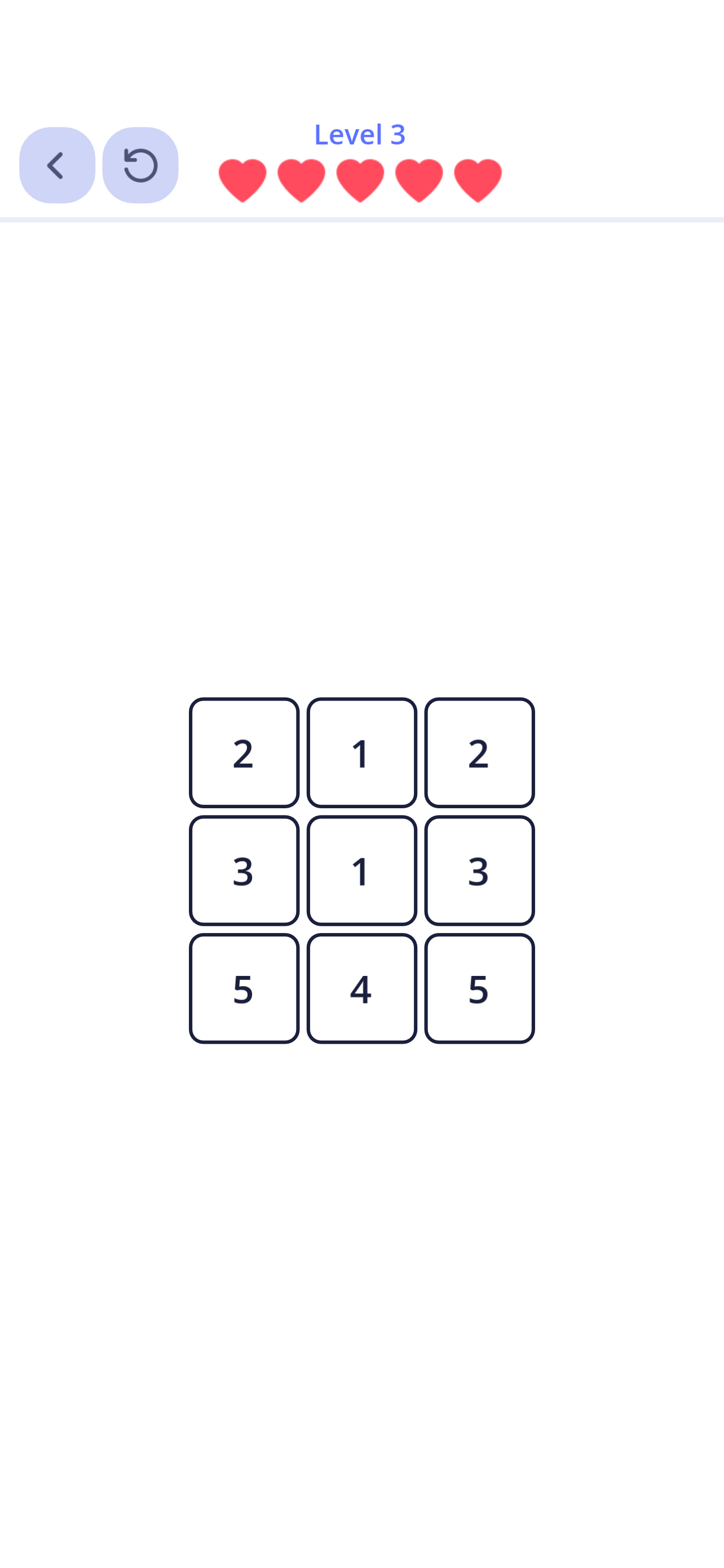 Tap Min gameplay screenshot showing a numbered puzzle grid
